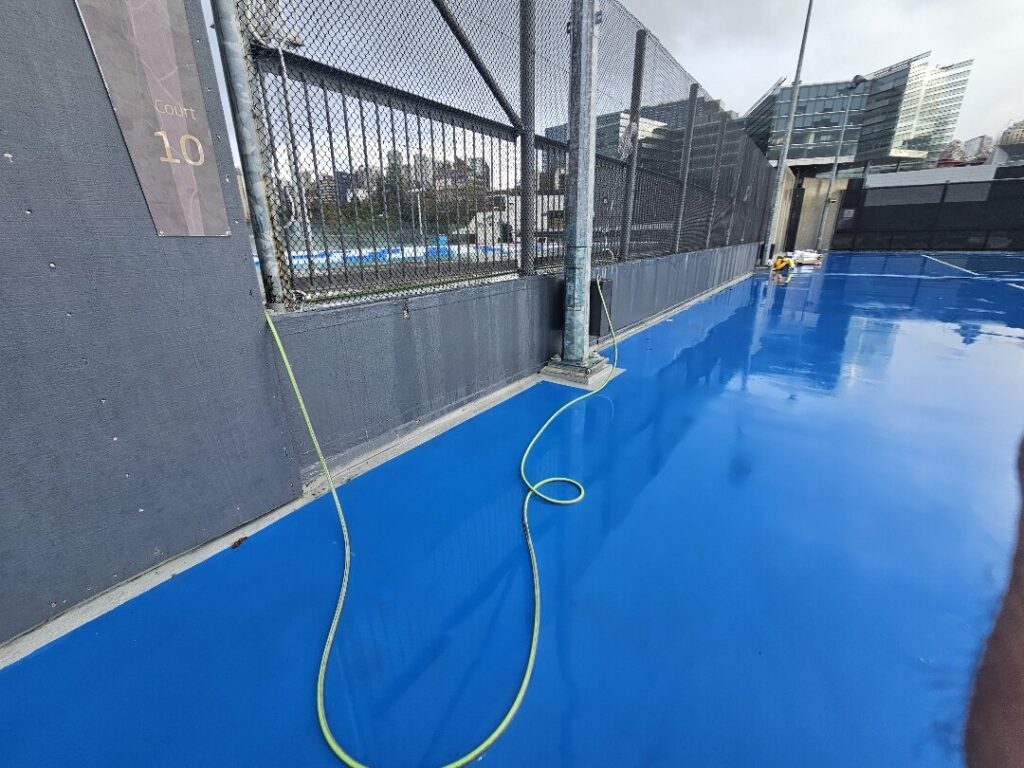 Roof Membrane Waterproofing in ASB Tennis Lane, Auckland — Goliath Coatings — photo 39