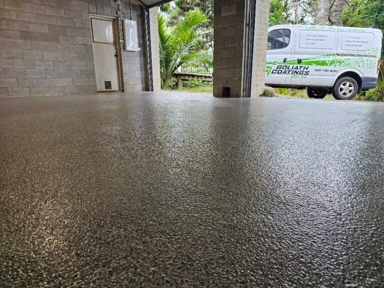 Flake Epoxy Garage Flooring in Titirangi, Auckland