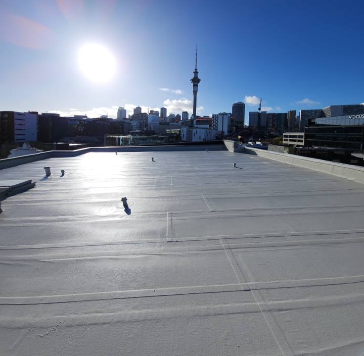 Commercial Roof Membrane Waterproofing in CBD, Auckland